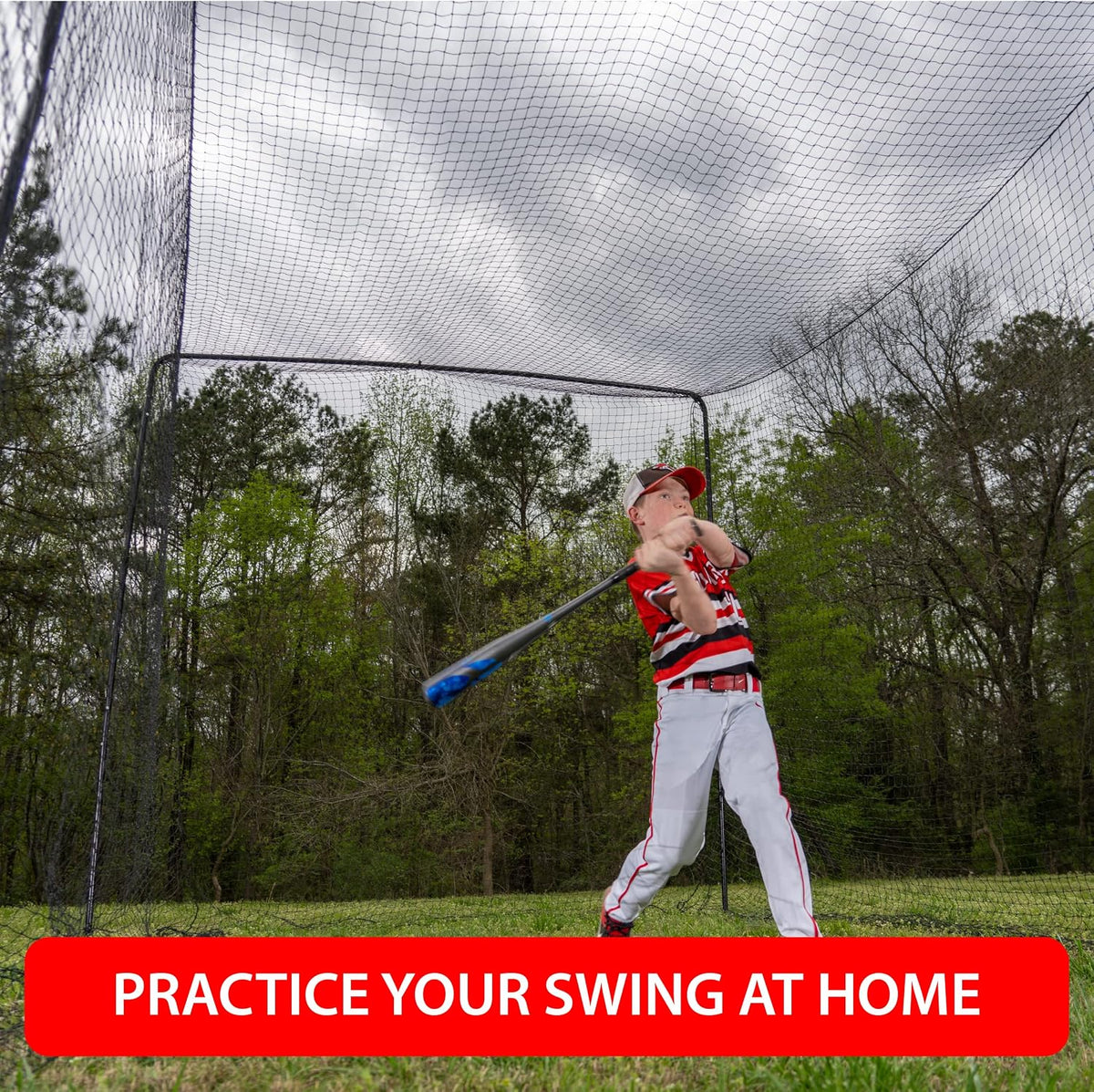 Full 40 and 60 Foot Batting Cage. Perfect Baseball Batting Cage, Softball Batting Cage, Complete Package with Frame and Netting