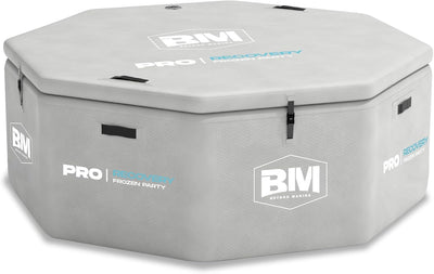 Inflatable Octagonal Ice Bath Tub for Groups, Party Cold Plunge Tub with Insulated Lid, Water Chiller Compatibility, EVA Groundsheet, Backpack, 660 Gallon, 78.74" L X 78.74" W X 27.56" H