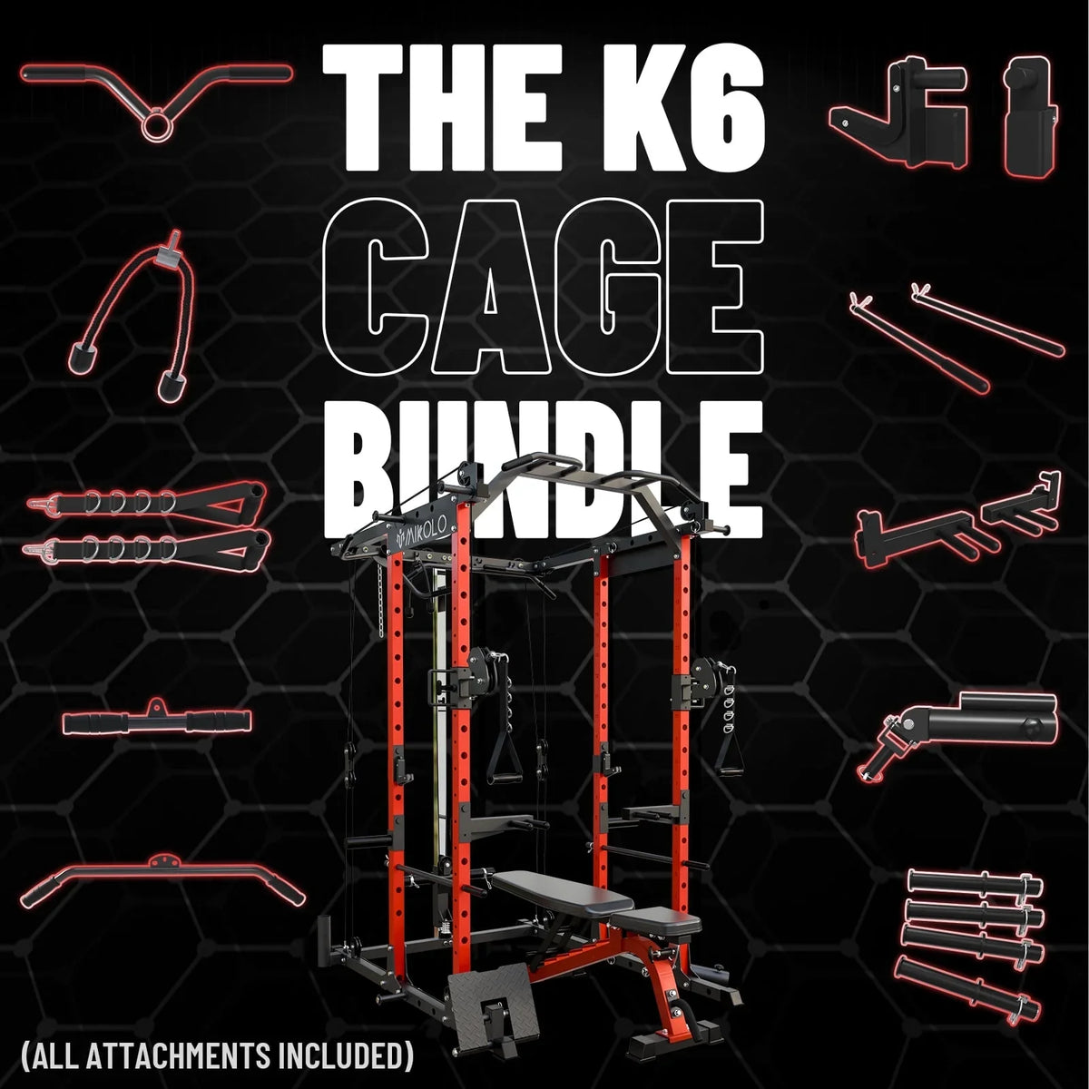 K6 Power Rack All-In-One Home Gym