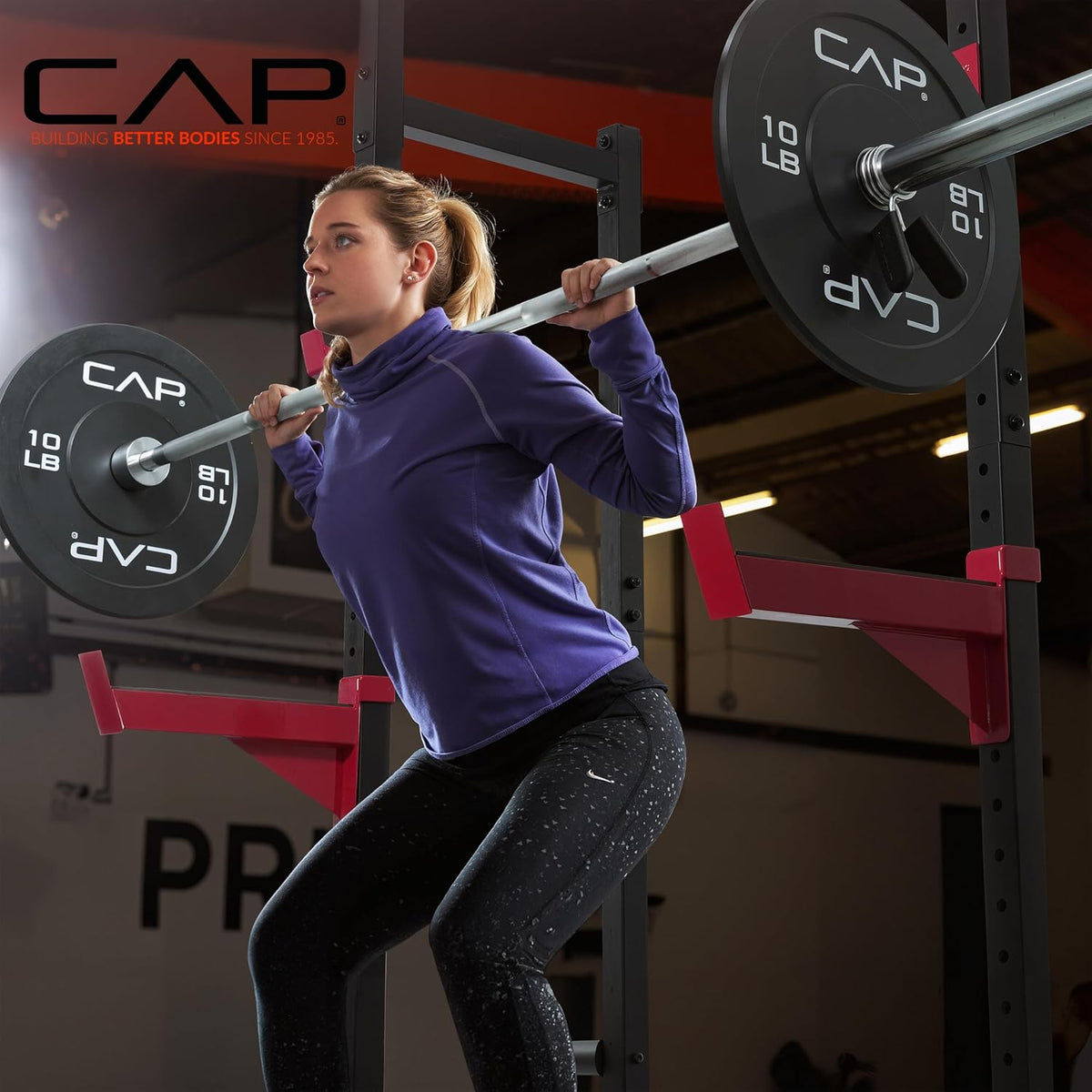 Barbell Power Rack with Pull up Bar & Attachments - Multiple Colors