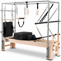 Pilates Reformer Machine Built for Home Studios, Premium Maple Frame, Jump Board, Adjustable Resistance