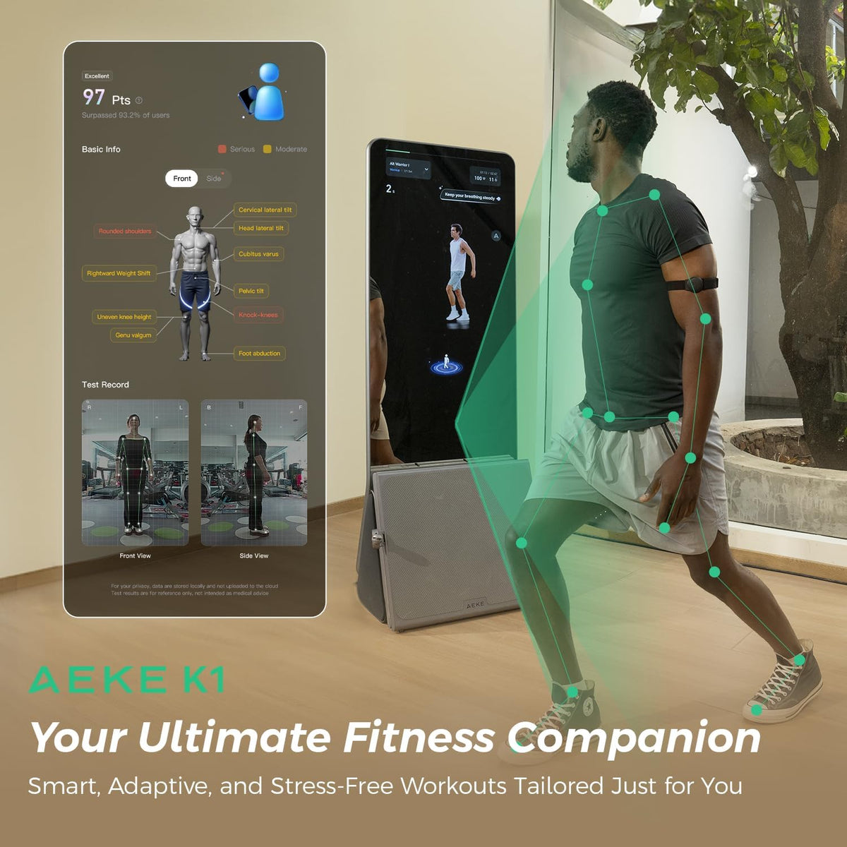 K1 Smart Home Gym System+Yoga Mat