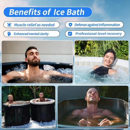 Ice Bath Water Chiller, 1/3HP Cold Plunge Chiller with External Filter, Filter Pad, and Pump, Remote Control Water Chiller, for Home and Professional Use