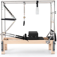 Pilates Reformer Machine Built for Home Studios, Premium Maple Frame, Jump Board, Adjustable Resistance