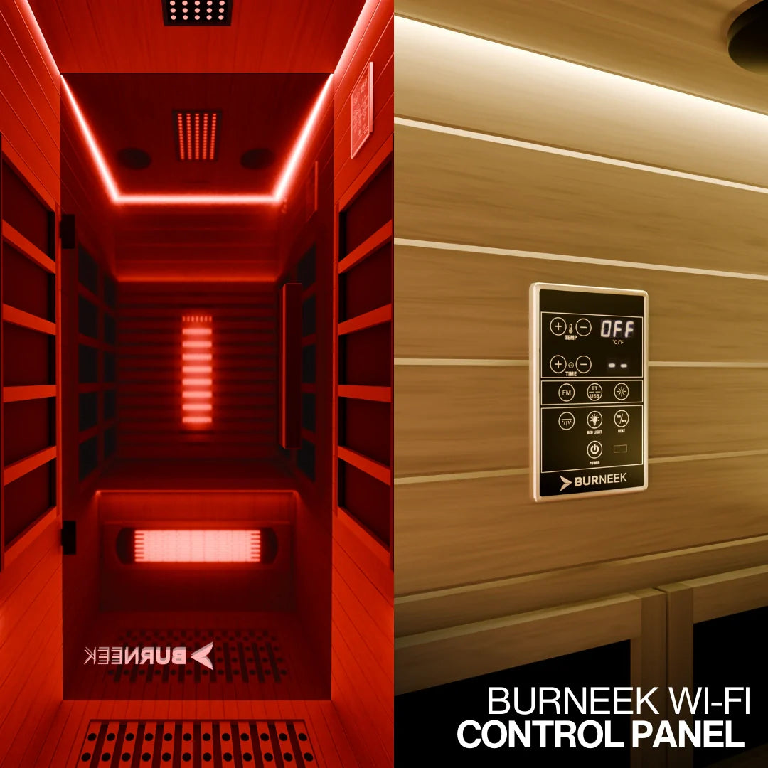 Burneek® Onyxeek: 1-Person Full-Spectrum Quartz Infrared Sauna