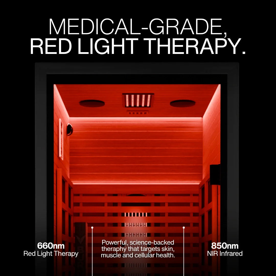 Burneek® Onyxeek: 1-Person Full-Spectrum Quartz Infrared Sauna
