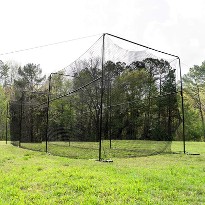 40 Foot Collapsable Batting Cage, Perfect Baseball Batting Cage, Softball Batting Cage, Complete Package with Frame and Netting. Freestanding Portable Batting Cage for Backyard