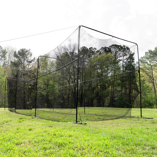 40 Foot Collapsable Batting Cage, Perfect Baseball Batting Cage, Softball Batting Cage, Complete Package with Frame and Netting. Freestanding Portable Batting Cage for Backyard
