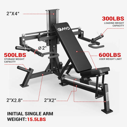 3-In-1 Bench Press Shoulder Press Machine V7