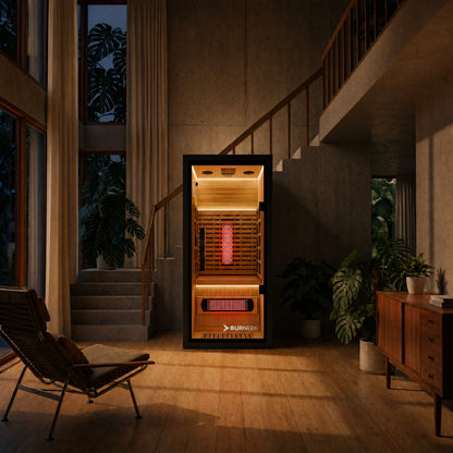 Burneek® Onyxeek: 1-Person Full-Spectrum Quartz Infrared Sauna