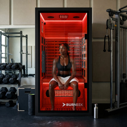 Burneek® Onyxeek: 1-Person Full-Spectrum Quartz Infrared Sauna