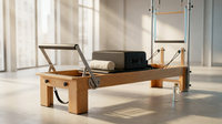Pilates Reformer Kit, Deluxe Premium Maple Machine with Reformer Box, Jump Board & Adjustable Resistance, Smooth Glide for Home or Studio — Lifestyle