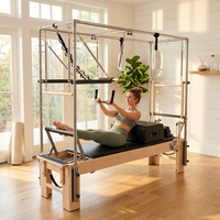 Pilates Reformer Kit, Deluxe Premium Maple Machine with Reformer Box, Jump Board & Adjustable Resistance, Smooth Glide for Home or Studio — Lifestyle