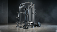 Smith Machine Home Gym, 2200LB Power Cage with Dual Pulley Cable Systems, LAT Pull-Down, Leg Hold-Down & 20+ Attachments for Full Body Workouts — Lifestyle