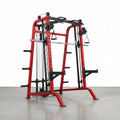 Smith Machine Home Gym Built for Full-Body Training, Dual Pulley Cable System, Power Cage Frame, 18.3 sq ft