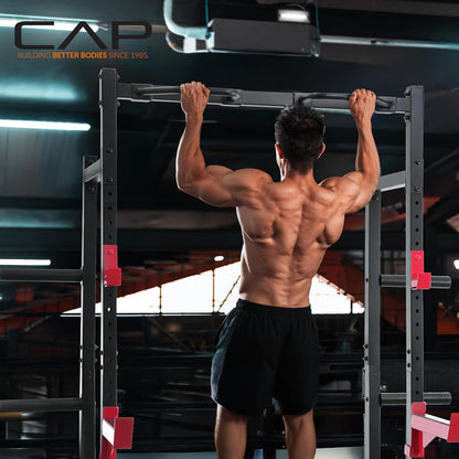 Barbell Power Rack with Pull up Bar & Attachments - Multiple Colors