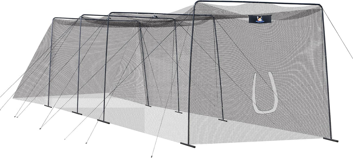Full 40 and 60 Foot Batting Cage. Perfect Baseball Batting Cage, Softball Batting Cage, Complete Package with Frame and Netting