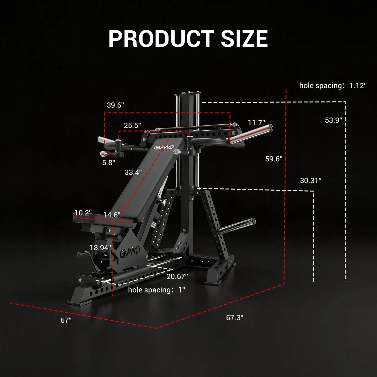 FID Bench Press Shoulder Press Machine V8