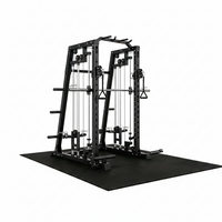 Smith Machine Power Cage Built for Full Body Training, 2200lb Capacity, Dual Pulley Systems, 20+ Attachments